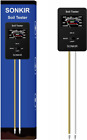 SONKIR Soil pH Meter, MS-X1 Upgraded 3-in-1 Moisture/Light/pH Tester... 