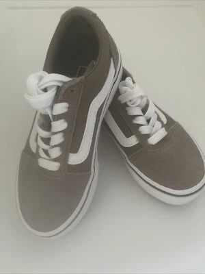 New Vans Boy's Ward Walnut Canvas/Suede Skate Shoes Old skool Youth 11 - Image 1 of 4