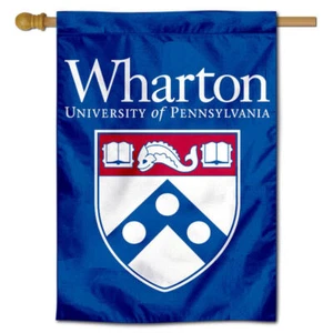 Penn Quakers Wharton School House Flag - Picture 1 of 3