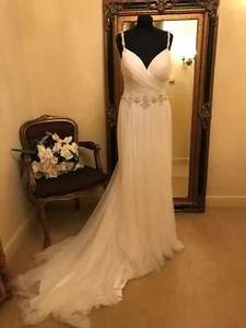 Maggie Sottero/Ingram Wedding Dress SHELLEY size 14 Ivory NEW!! - Picture 1 of 12