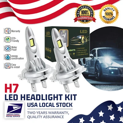 Kit de faros LED H7 bombillas altas bajas 6000 k para Volkswagen Golf 2010-2019 Foto 1 de 4