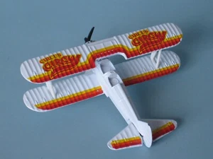 Matchbox Boeing Stearman Stunt Plane Circus 80 mm de largo modelo de juguete sin caja - Imagen 1 de 3
