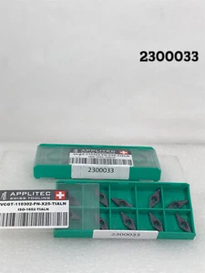 VCGT-110302 FN-X25 TiAlN Applitec Tungsten Carbide  Inserts New Full Package - Picture 1 of 4