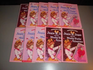 Junie B Jones Mushy Gushy Valentime 10 geführte Lesungen Lot beleuchteter Kreis Klasse Set - Bild 1 von 7