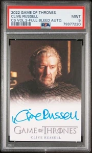 2019 HBO Game Of Thrones Clive Russell As Ser Brynden Tully Signed AUTO PSA 9 - Picture 1 of 2