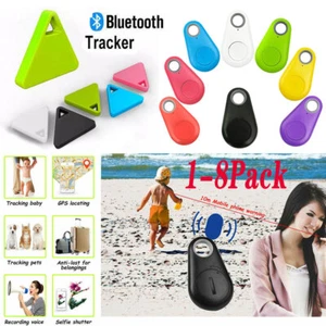1-8PCS Mini Pet Dog Cat Bluetooth Locator Tracker Tracking Anti-Lost Device Tool - Picture 1 of 34