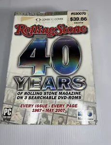 ROLLING STONE 40 YEARS - (PC DVD) -Open Box But The DVD’s are Sealed - Picture 1 of 4