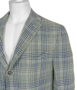 NEW Boglioli Sportcoat (Jacket)!  Linen & Silk Plaid  Unstructured Casual Luxury - Picture 1 of 3