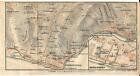 Carta geografica antica BORDIGHERA Pianta della città 1913 Old Antique map