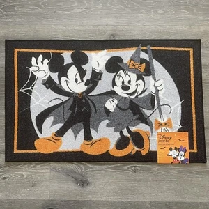 Mickey & Minnie Mouse Halloween Accent Rug 20"x 32" Disney 2021 Indoor Outdoor - Picture 1 of 12