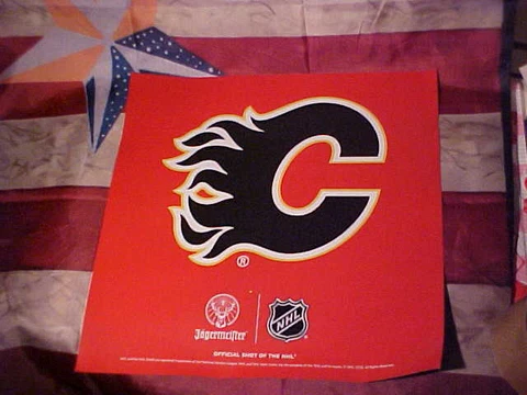 Calgary Flames JAGERMEISTER Official Shot of the NHL Lg Fridge Car Magnet NEW Cover