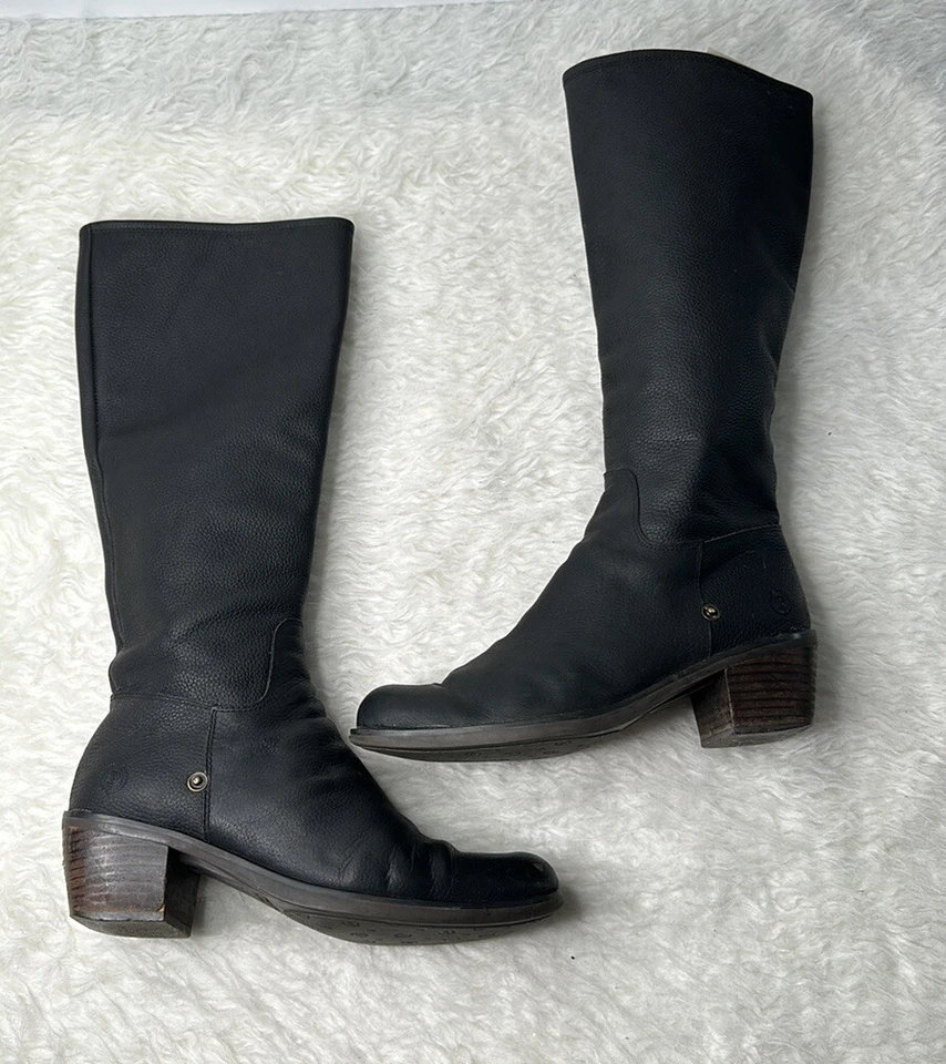  Pollini Black Riding Boot Sz 38  - Image 1 of 4