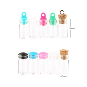 Lot 100pc 0.5ml Glass Vial Jars Containers Bottle Craft DIY Drift Bottle Pendant - Picture 1 of 22