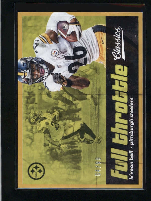 LE'VEON BELL 2018 PANINI CLASSICS #3 FULL THROTTLE GOLD #64/99 AJ6503 - Image 1 of 1