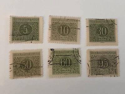 Estampillas vintage de Checoslovaquia Ceskoslovensko (lote de 6)  Foto 1 de 2