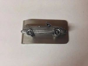 Saab 9.3 Convertible ref228 pewter effect car emblem on a stunning Money Clip - Picture 1 of 1