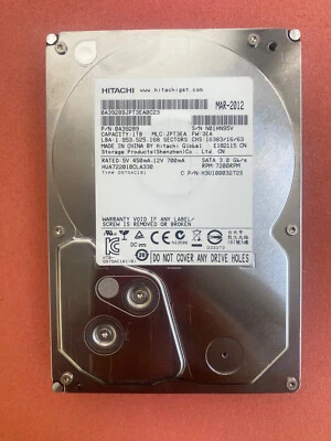 HGST 0A39289 1TB SATA III 7200RPM 32MB hd 3.5" HDD HUA722010CLA330 - Image 1 of 2