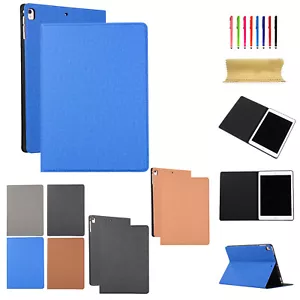 For iPad 7th Gen 10.2''/6th/Mini 5/4/Air 3/2 Leather Slim Shell Stand Case Cover - Picture 1 of 34