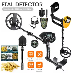 Professional Metal Detector Kit Discriminating Treasure Gold Coins Hunting - Picture 1 of 34