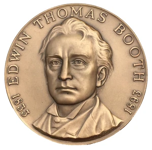 Edwin Thomas Booth Hall of Fame for Great Americans Medal 1970 by Agop Agopoff - Picture 1 of 2