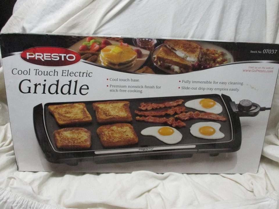 Presto 07037 Jumbo Cool Touch Electric Griddle, Black - Image 1 of 3