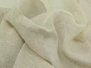 2 METRE, 100% COTTON SCRIM / CREAM MUSLIN FABRIC 40" ,CHEESECLOTH - Picture 1 of 1