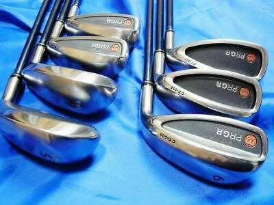 Ladies Womens Hybrid Irons PRGR CT-508 7pc L-Flex IRONS SET Golf Clubs - Image 1 of 4