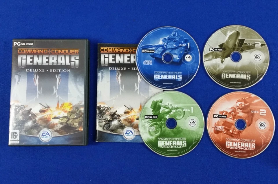 pc COMMAND & And CONQUER Generals DELUXE EDITION + Zero Hour RTS PC CD-ROM - Bild 1 von 4
