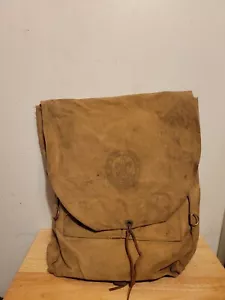 Boy Scouts Of America vintage años 50 60 BSA No. Haversack de lona verde 573 con nombre - Imagen 1 de 15