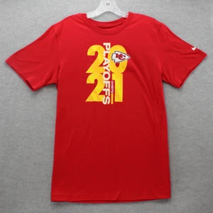 NEW Kansas City Chiefs Nike 2021 NFL Playoffs Bound Favorite Block Men's T-Shirt - Picture 1 of 10