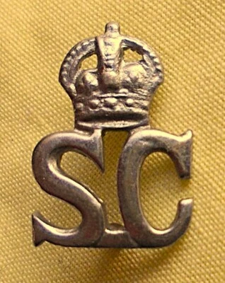WHITE METAL KC SPECIAL CONSTABLE COLLAR BADGE pre 1953 - C665 - Image 1 of 3