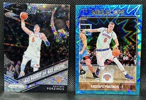 Kristaps Porzingis 18/19 Prizm Fast Break und 17/18 Hoops Teal Explosion - Bild 1 von 3