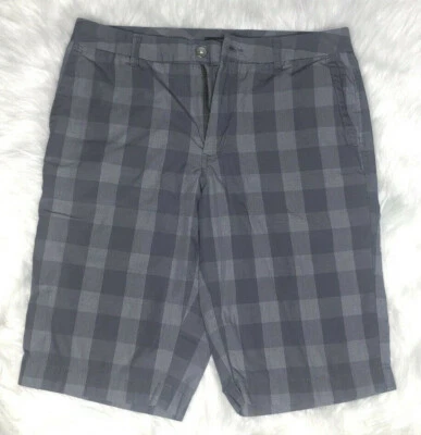 Bermudas a cuadros gris humo Kenneth Cole Reaction para hombre talla 30 Foto 1 de 3