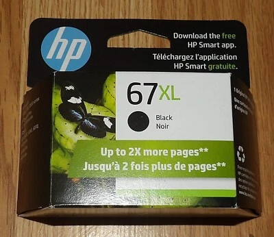 Genuine HP 67XL (3YM57AA) Black Ink Cartridge Dated 2026 - Image 1 of 2