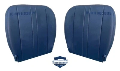 Cubierta de asiento de vinilo azul inferior izquierda y derecha Chevy Express 1500 3500 1997-1999 furgoneta Foto 1 de 4