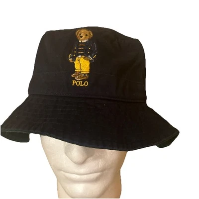 Polo  Ralph Lauren Bucket hat Large XLarge L/XL  Navy Bear - Image 1 of 3