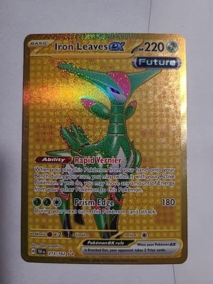 Pokemon Iron Leaves EX 213/162SV05: Temporal Forces Holo Card NM Condition - Image 1 of 4