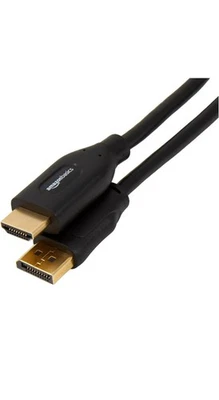DisplayPort (Source) to HDMI (Display) Cable, 3 ft Uni-Directional Amazon Basics - Image 1 of 3