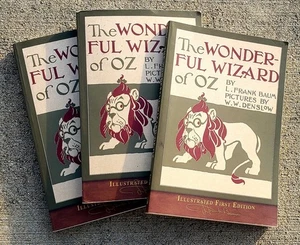 Lot of 3 The Wonderful Wizard of Oz: Illustrated First Edition by Baum, L. Frank - Imagen 1 de 1