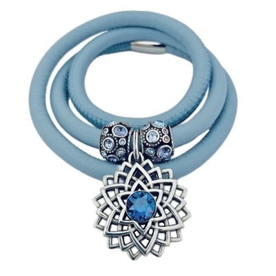 Pulsera BRIGHTON BLUE WOODSTOCK ZAFIRO SERENIDAD AMULETO Y CUENTAS HALO NUEVA CON ETIQUETAS Foto 1 de 4