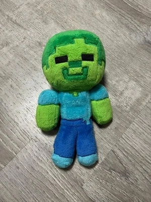 Minecraft Zombie Steve Creeper Green Plush Stuffed Doll Mojang 8" - Image 1 of 2