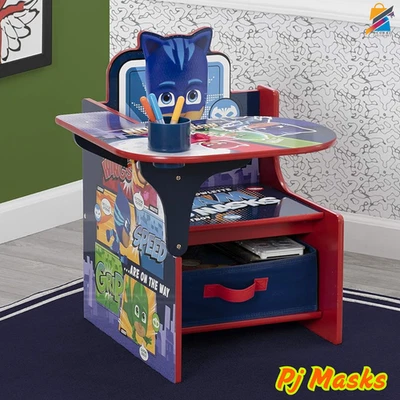 PJ маски детский стул стол с корзиной для хранения ребенка ясельного возраста стол активности набор мебели - Изображение 1 из 4
