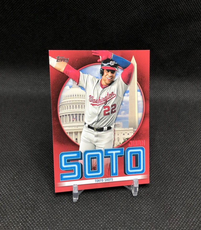 2021 Topps Juan Soto /10 “TOKYO SHOTS” RED COLOR MATCH SSP No. JSH-11 🇯🇵 - Image 1 of 4