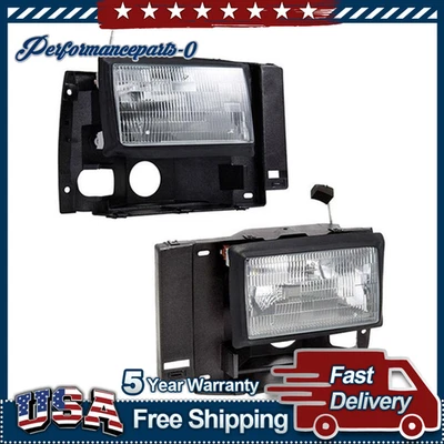 Juego de 2 piezas de montaje de faros TYC izquierda derecha para Bronco II Ford 1989 1990 Foto 1 de 2
