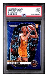 2024 Panini Prizm WNBA #127 Blue Velocity Cameron Brink RC PSA 9 MINT - Picture 1 of 3