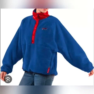 Pullover GIII azul rojo polar Buffalo Bills talla pequeña - Imagen 1 de 9