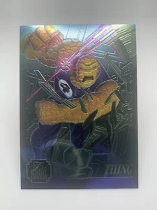 1995 Flair Marvel Annual THING Limited Edition #4 of 12 Chromium Card - Picture 1 of 5