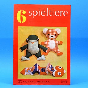 6 Spieltiere | Verlag für die Frau # 134 | DDR 1977 - Foto 1 di 1