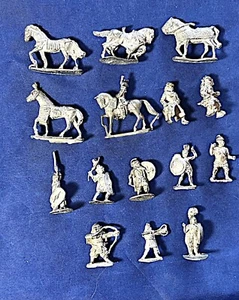 Vintage Ral Partha Misc Warriors x15 OOP Metal 1977 D&D - Picture 1 of 7