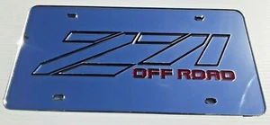 Chevy Silverado  Z71 Package -  CHEVY Acrylic Mirror License Plate Auto Tag nice - Picture 1 of 6